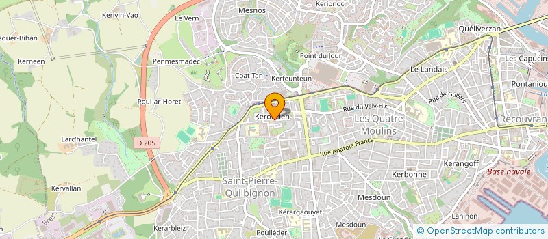localisation de l'entreprise MONSIEUR CHARLES MARTEL à BREST