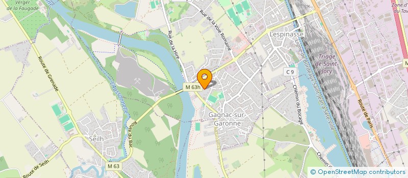 localisation de l'entreprise MONSIEUR CHARLES MARTHOURET  GAGNAC-SUR-GARONNE