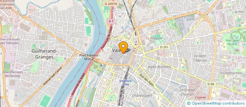 localisation de l'entreprise MONSIEUR CHARLES MARTIN à VALENCE