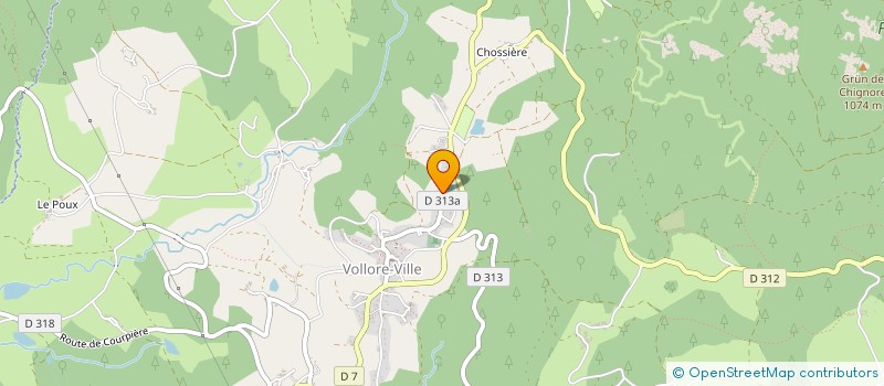 localisation de l'entreprise MONSIEUR CHARLES MARTIN  VOLLORE-VILLE