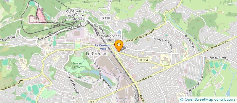 localisation de l'entreprise MONSIEUR CHARLES MARTINO à LE CREUSOT