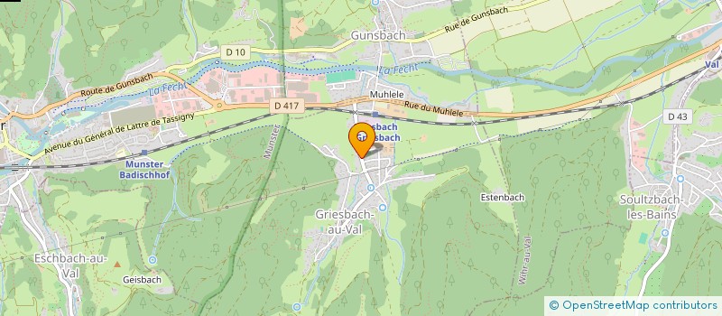 localisation de l'entreprise MONSIEUR CHARLES MARTZ  LUTTENBACH-PRES-MUNSTER