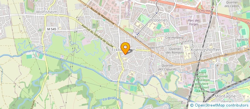 localisation de l'entreprise MONSIEUR CHARLES MATTHISS  ECKBOLSHEIM