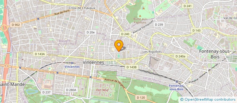 localisation de l'entreprise MONSIEUR CHARLES MCNULTY à VINCENNES