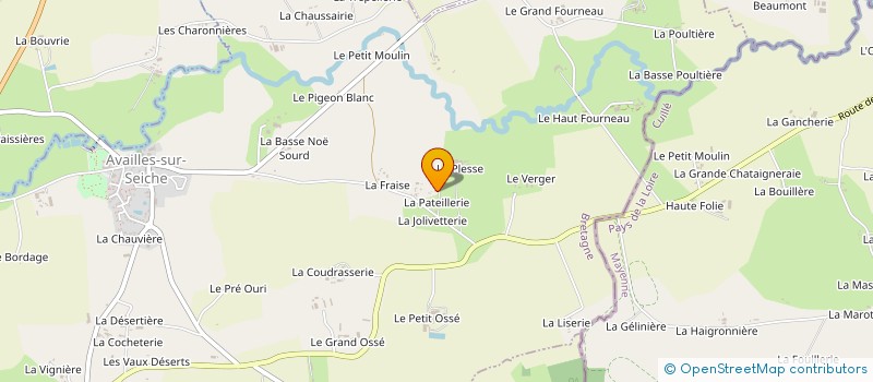 localisation de l'entreprise MONSIEUR CHARLES MEIGNAN  RANNEE