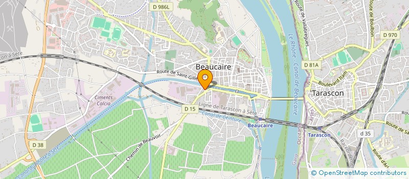 localisation de l'entreprise MONSIEUR CHARLES MENARD à BEAUCAIRE