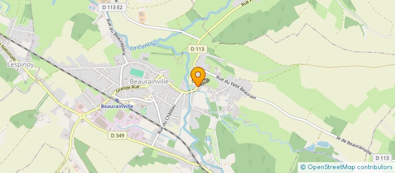 localisation de l'entreprise MONSIEUR CHARLES MENUGE à BEAURAINVILLE
