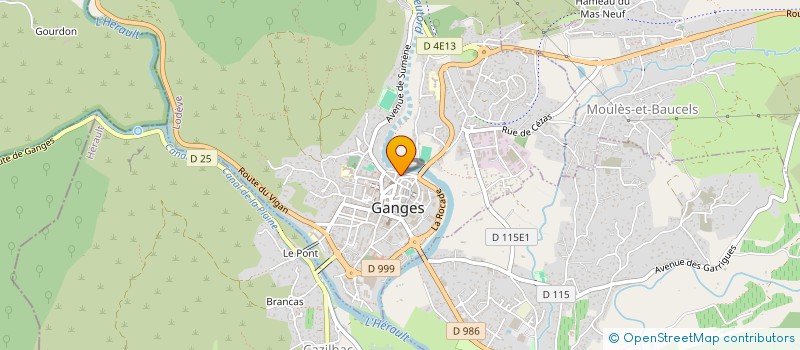 localisation de l'entreprise MONSIEUR CHARLES MENVIEL  GANGES