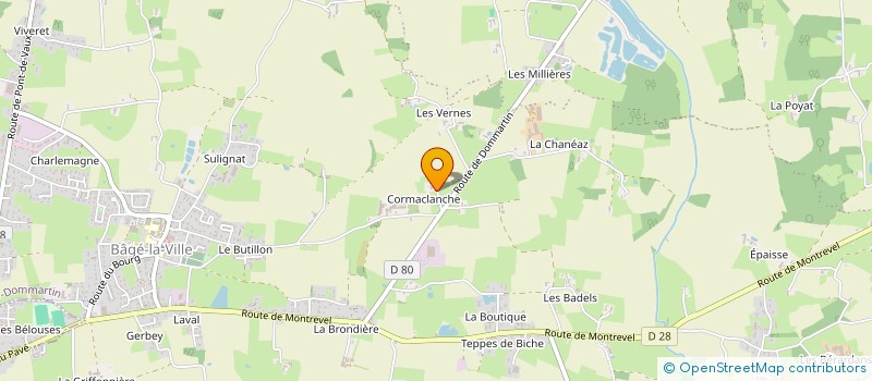 localisation de l'entreprise MONSIEUR CHARLES MERCIER  BAGE-DOMMARTIN