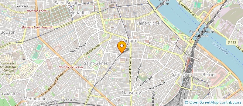 localisation de l'entreprise MONSIEUR CHARLES MERLE  BORDEAUX