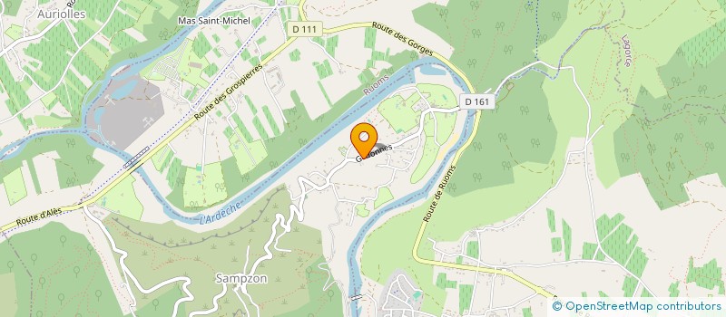 localisation de l'entreprise MONSIEUR CHARLES MEUNIER  SAMPZON