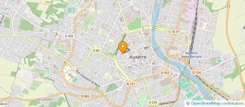 localisation de l'entreprise MONSIEUR CHARLES MEUNIER  AUXERRE