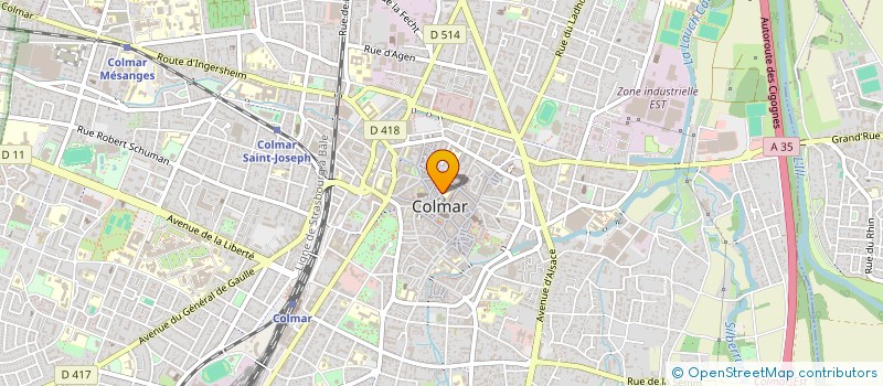 localisation de l'entreprise MONSIEUR CHARLES MEYER  COLMAR