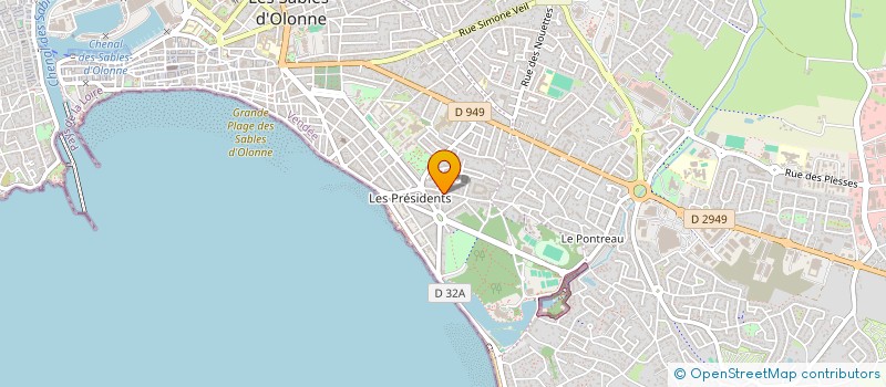 localisation de l'entreprise MONSIEUR CHARLES MICHAUD à LES SABLES-D'OLONNE