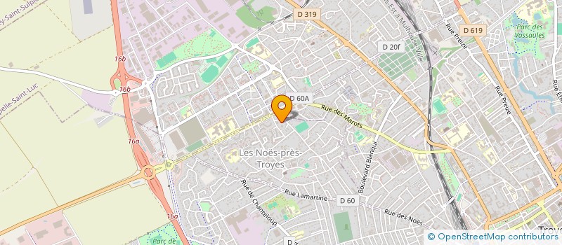 localisation de l'entreprise MONSIEUR CHARLES-MICHEL DEBANA  LES NOES-PRES-TROYES