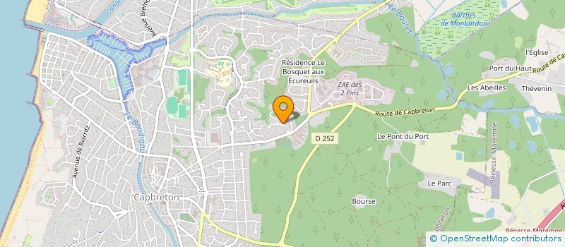 localisation de l'entreprise MONSIEUR CHARLES MIQUEL  CAPBRETON