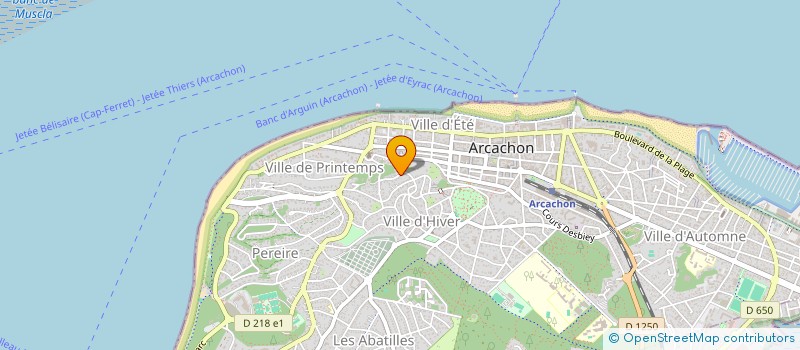 localisation de l'entreprise MONSIEUR CHARLES MONDIET à LA TESTE-DE-BUCH