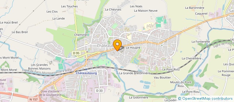 localisation de l'entreprise MONSIEUR CHARLES MONTGERMONT  CHATEAUBOURG