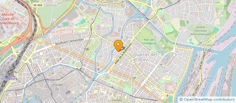 localisation de l'entreprise MONSIEUR CHARLES MOQUIN  STRASBOURG