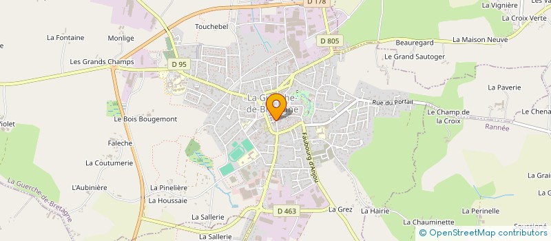 localisation de l'entreprise MONSIEUR CHARLES MOREAU  LA GUERCHE-DE-BRETAGNE