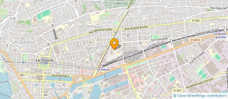 localisation de l'entreprise MONSIEUR CHARLES MOREL à LE HAVRE