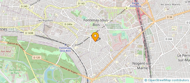 localisation de l'entreprise MONSIEUR CHARLES MORINGUE à FONTENAY-SOUS-BOIS