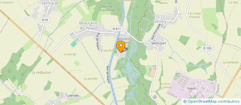 localisation de l'entreprise MONSIEUR CHARLES MOUNICHY  BEAURAINS-LES-NOYON