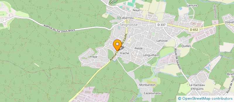 localisation de l'entreprise MONSIEUR CHARLES MOURIER  SEIGNOSSE