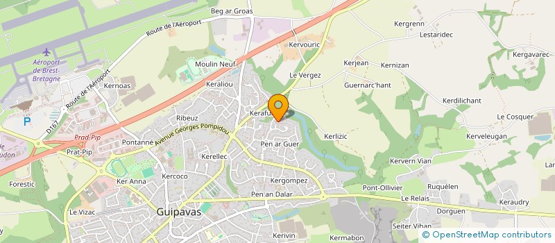 localisation de l'entreprise MONSIEUR CHARLES MULLER  GUIPAVAS