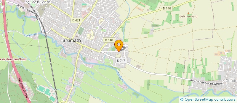 localisation de l'entreprise MONSIEUR CHARLES MULLER  BRUMATH