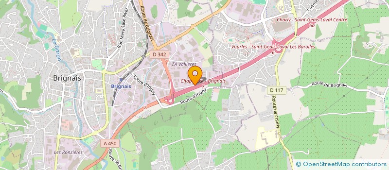 localisation de l'entreprise MONSIEUR CHARLES MUNTZ  BRIGNAIS