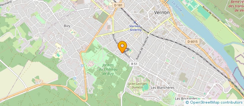 localisation de l'entreprise MONSIEUR CHARLES NASSAH  VERNON