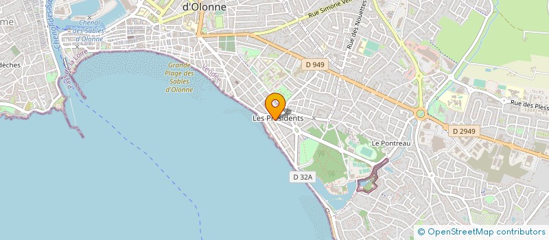 localisation de l'entreprise MONSIEUR CHARLES NICOLAS  LES SABLES D'OLONNE