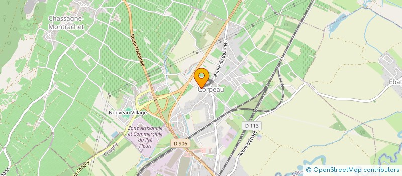 localisation de l'entreprise MONSIEUR CHARLES NICOT  CORPEAU