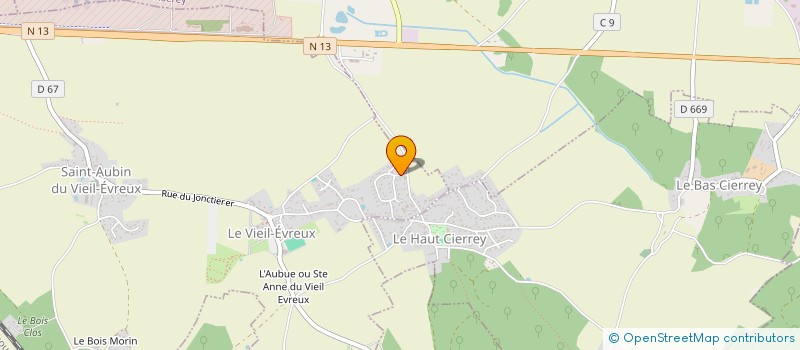 localisation de l'entreprise MONSIEUR CHARLES NOIROT  LE VIEIL-EVREUX