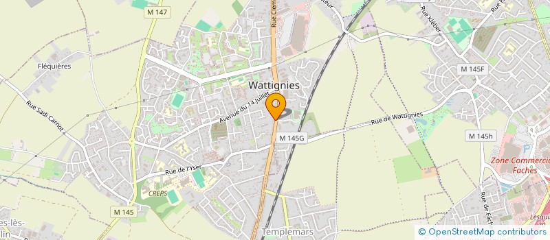 localisation de l'entreprise MONSIEUR CHARLES ORTUNO  WATTIGNIES