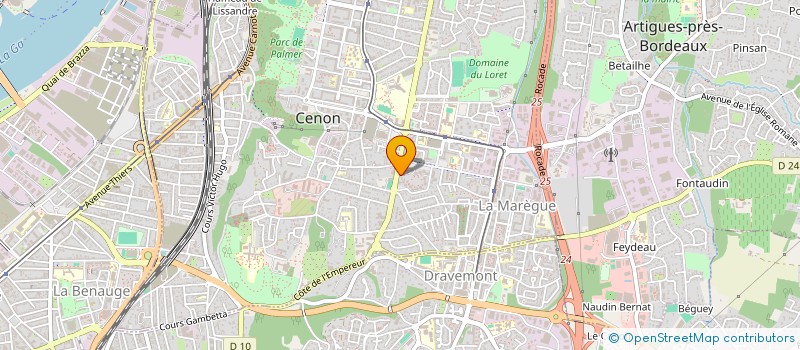 localisation de l'entreprise MONSIEUR CHARLES-OSCAR ADJIGBE à CENON