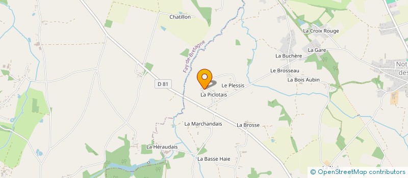 localisation de l'entreprise MONSIEUR CHARLES OZANNE  NOTRE-DAME-DES-LANDES