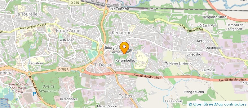 localisation de l'entreprise MONSIEUR CHARLES PAGNY  QUIMPER