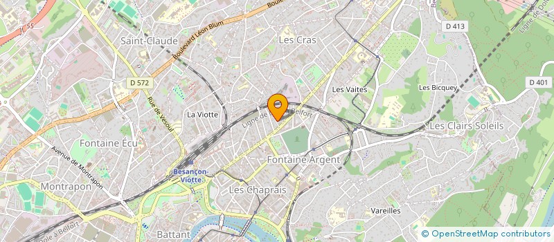 localisation de l'entreprise MONSIEUR CHARLES PARATTE  BESANCON