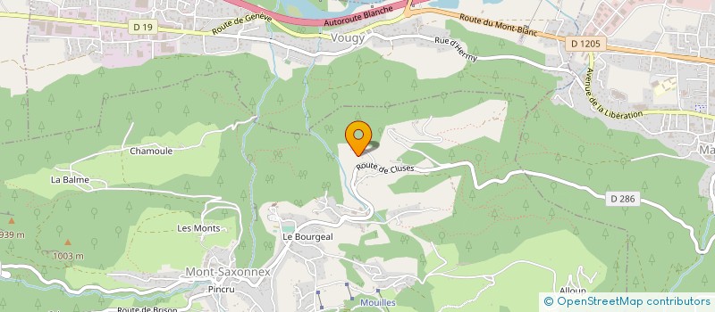 localisation de l'entreprise MONSIEUR CHARLES PASQUIER  MONT-SAXONNEX