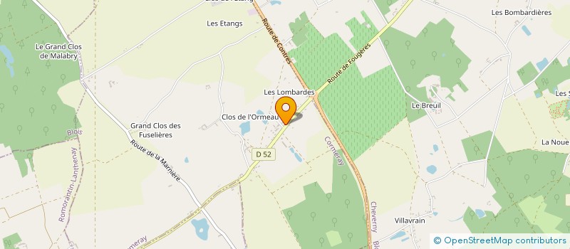 localisation de l'entreprise MONSIEUR CHARLES-PAUL DESCHAMP à CORMERAY
