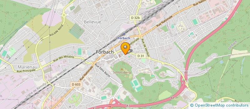 localisation de l'entreprise MONSIEUR CHARLES PECORARO  FORBACH