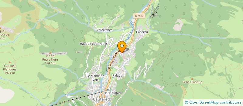 localisation de l'entreprise MONSIEUR CHARLES PEDRERO  CAUTERETS