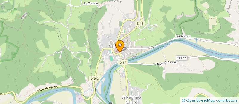 localisation de l'entreprise MONSIEUR CHARLES PEGOURIE  CAJARC