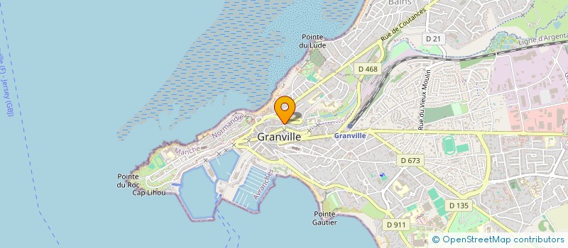 localisation de l'entreprise MONSIEUR CHARLES PELLE  GRANVILLE