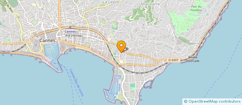localisation de l'entreprise MONSIEUR CHARLES PENTHER à CANNES