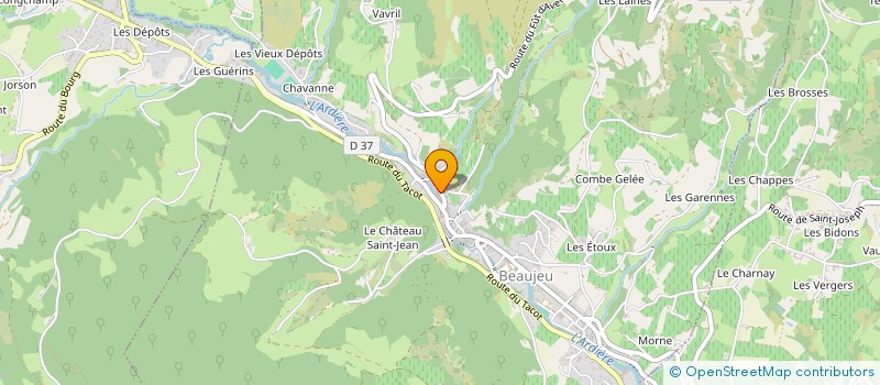 localisation de l'entreprise MONSIEUR CHARLES PERRET à BEAUJEU
