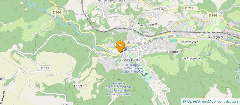 localisation de l'entreprise MONSIEUR CHARLES PERRETIERE  LA BOURBOULE