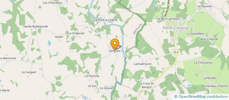 localisation de l'entreprise MONSIEUR CHARLES PEYRAUD à MEILHARDS